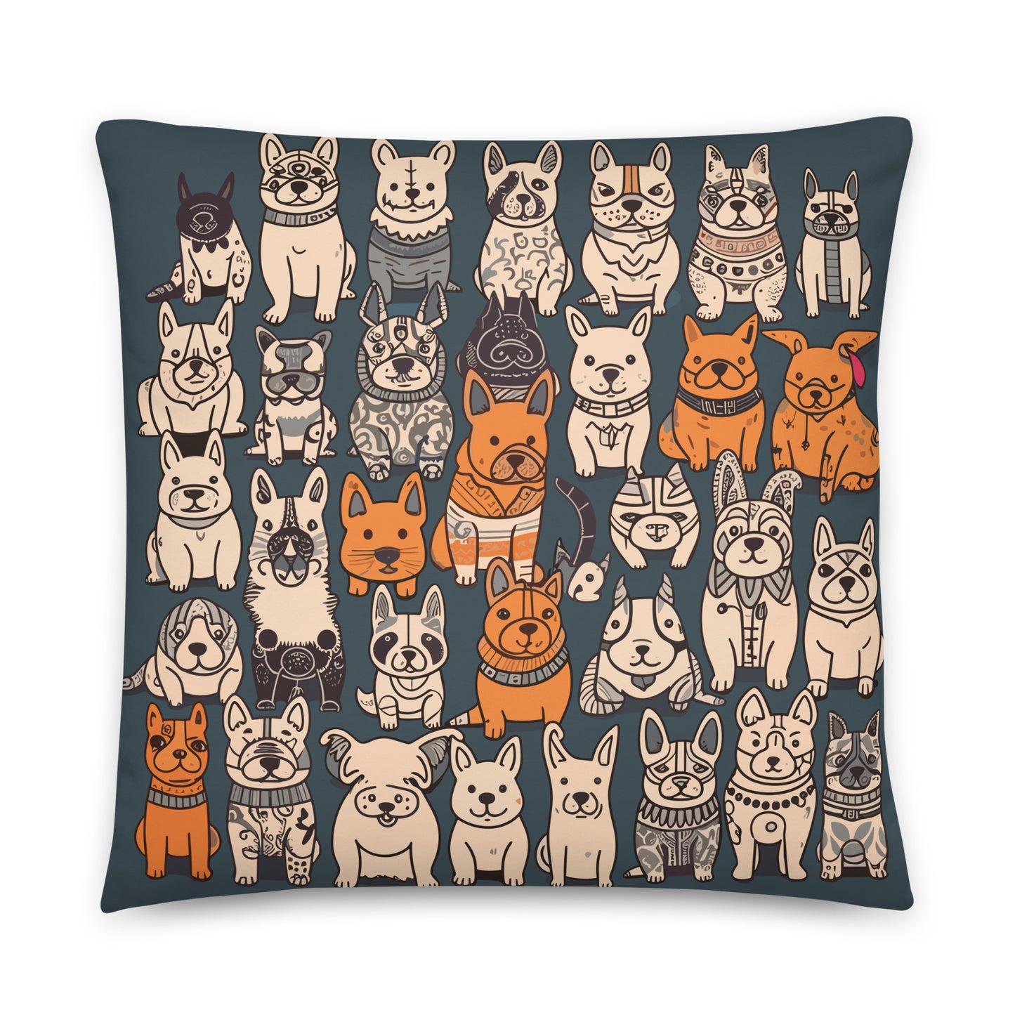 Frenchie Doodle Pillow