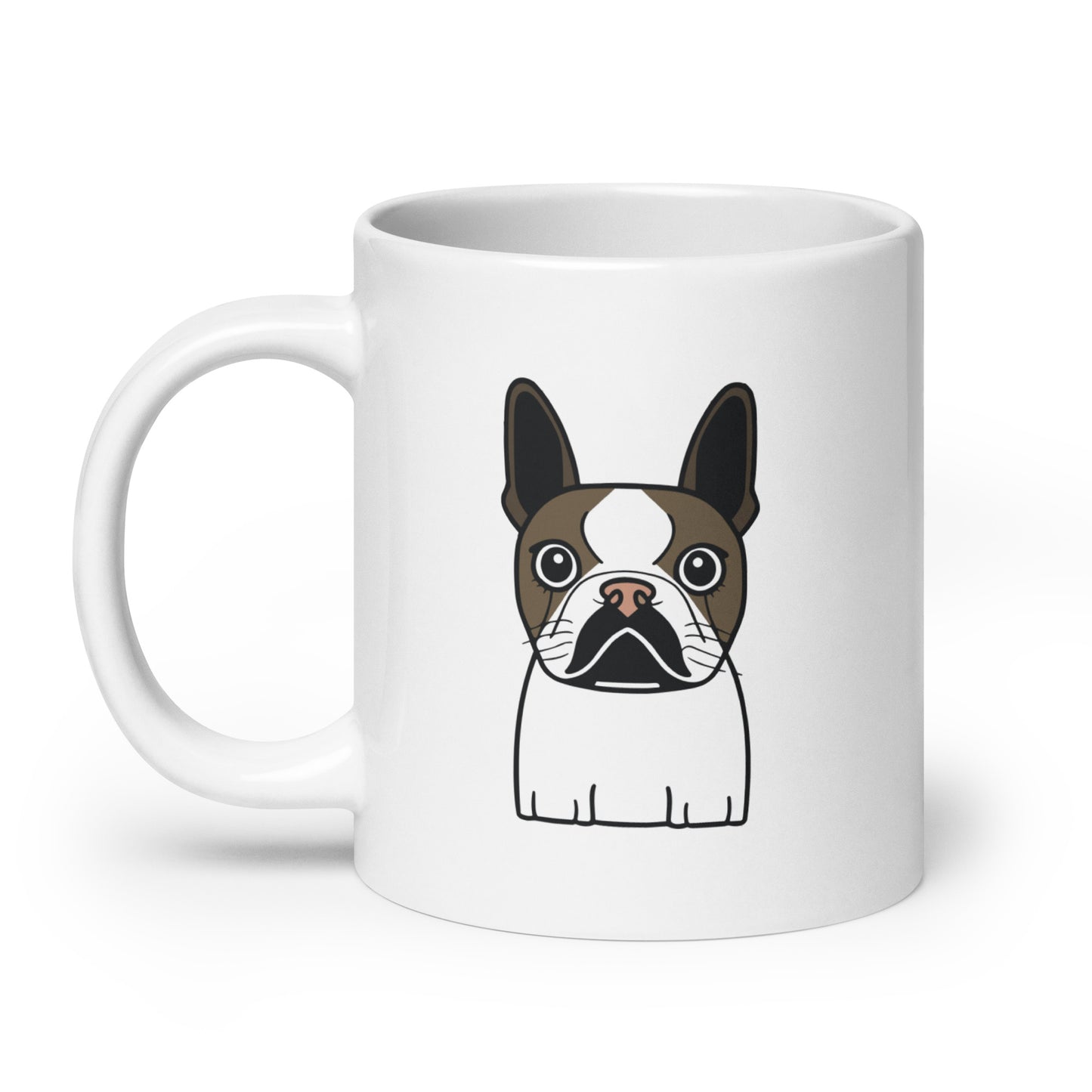White glossy mug