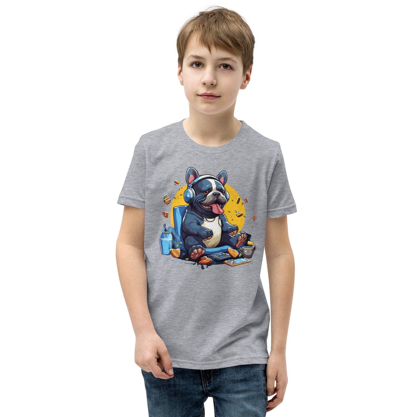 Frenchie Youth Short Sleeve T-Shirt