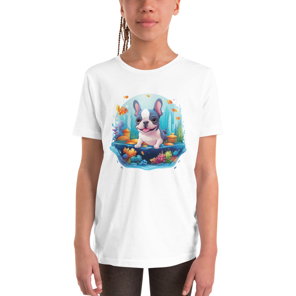 Sea Frenchie Youth Short Sleeve T-Shirt