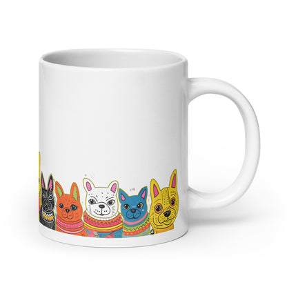 White glossy mug