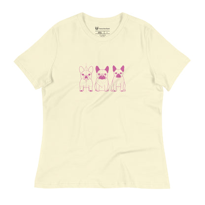 Frenchies Women's Relaxed T-Shirt