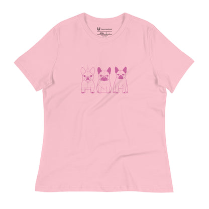 Frenchies Women's Relaxed T-Shirt